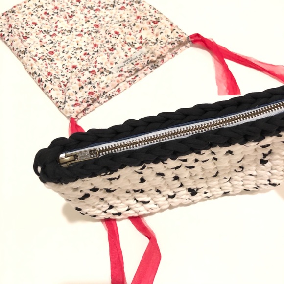 Le French Pique Woven Clutch Bag New - Picture 9 of 16